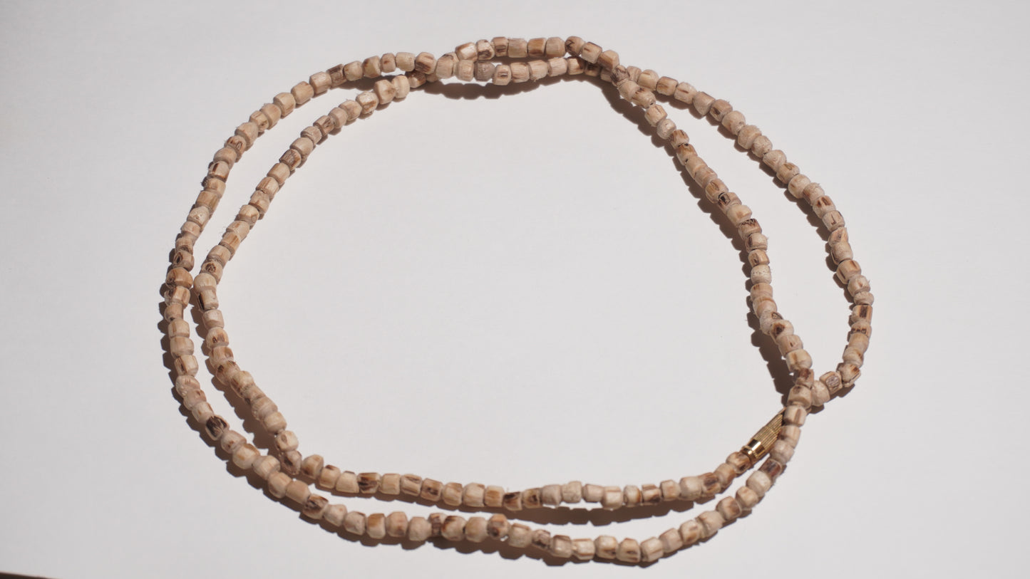 Premium Double Round Tulsi Kanthi Mala – 34 Inch