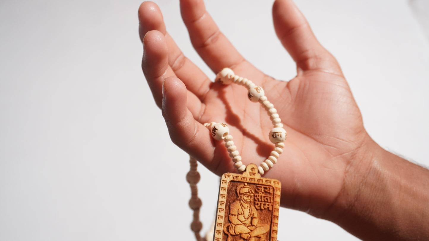 Jay Shri Ram Naam Tulsi Mala – 11 Inch (Bageshwar Dham)